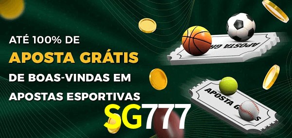 SG777 Ate 100% de Aposta Gratis