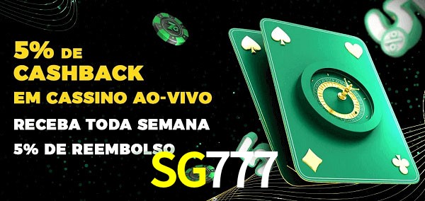 Promoções do cassino ao Vivo SG777